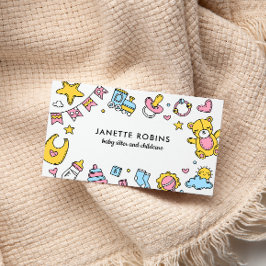 Tarjeta De Visita Juguetes de bebé Adorables Cuidados de niñera