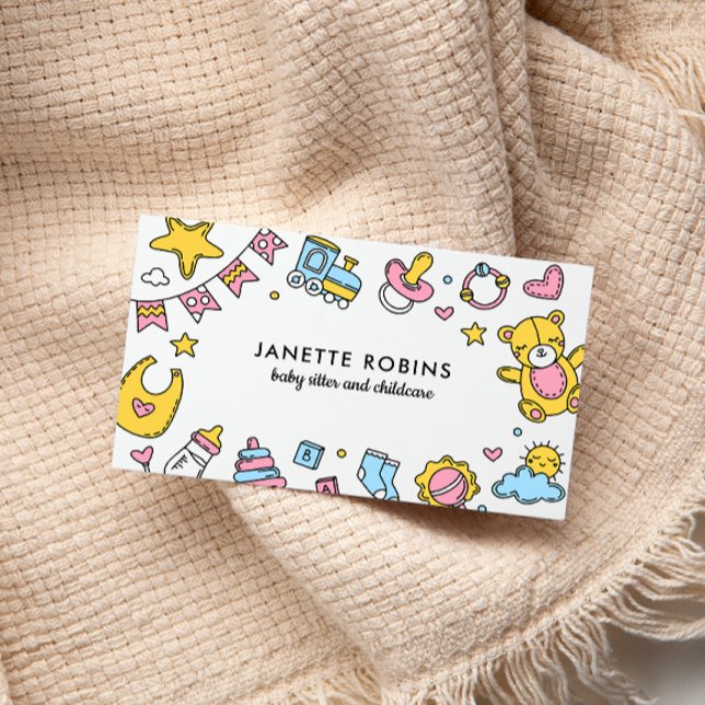 Tarjeta De Visita Juguetes de bebé Adorables Cuidados de niñera (Subido por el creador)