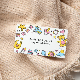 Tarjeta De Visita Juguetes de bebé Adorables Cuidados de niñera