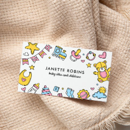 Tarjeta De Visita Juguetes de bebé Adorables Cuidados de niñera