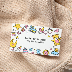 Tarjeta De Visita Juguetes de bebé Adorables Cuidados de niñera