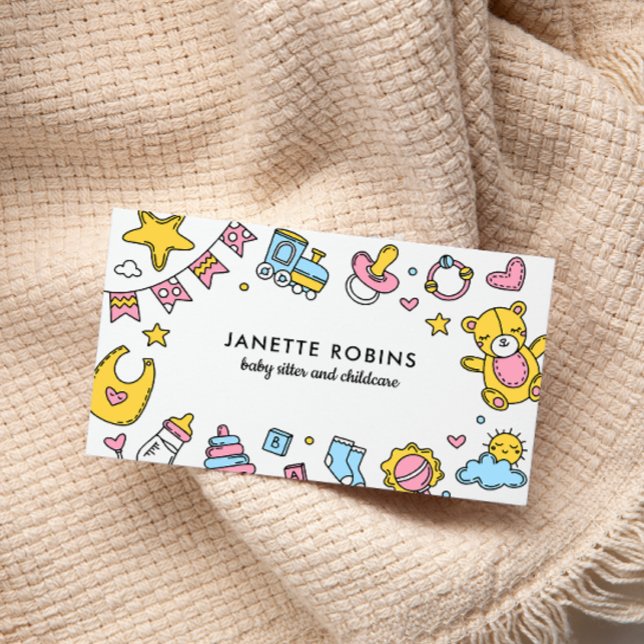 Tarjeta De Visita Juguetes de bebé Adorables Cuidados de niñera (Subido por el creador)