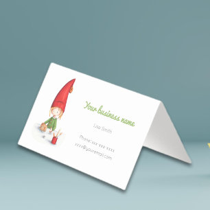 Tarjeta De Visita Juguetes de elfo de Navidad lindos