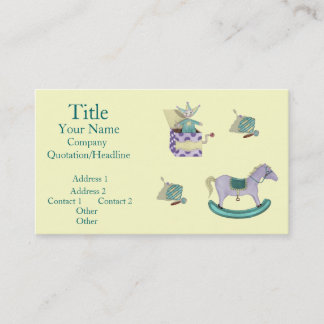 Tarjeta De Visita Juguetes/Pastel Tradicionales