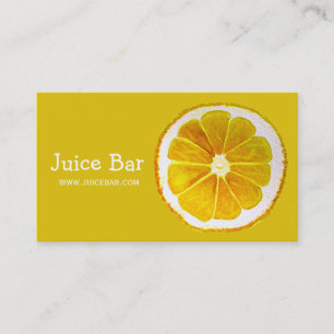 Tarjeta De Visita Juice Bar Green Health Bebe de negocios