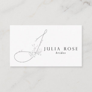 Tarjeta De Visita Julia subió Bridals