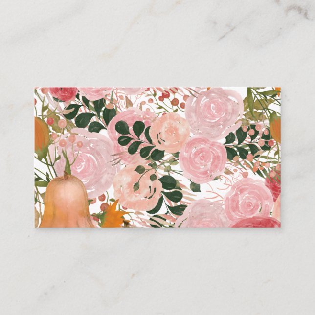 Tarjeta De Visita Jumpsuit floral (Anverso)