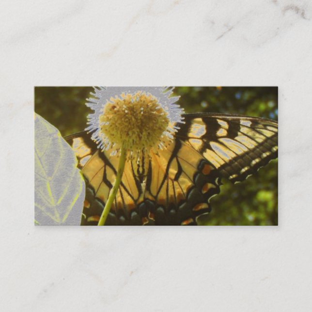 Tarjeta De Visita June Monarch Flower Card (Anverso)