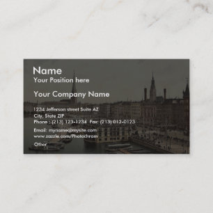 Tarjeta De Visita Jungfernsteig desde el norte, Hamburgo, Alemania, 