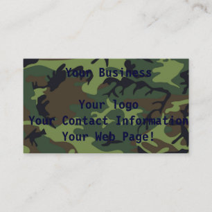 Tarjeta De Visita Jungle Camo