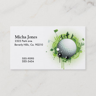 Tarjeta De Visita Juntemos con te apagado para el golf