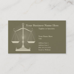 Tarjeta De Visita justicia