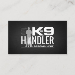 Tarjeta De Visita K9 manipulador - K9 unidad del oficial K9
