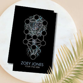 Tarjeta De Visita Kabbalah El árbol de la vida