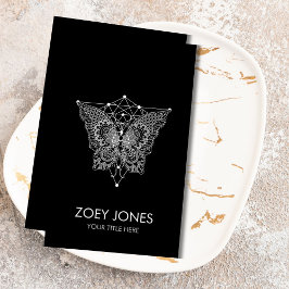 Tarjeta De Visita Kabbalah El árbol de la vida Ornamento mariposa