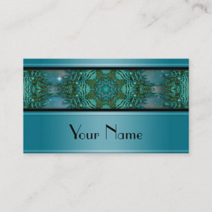 Tarjeta De Visita Kaleidoscope Fractal Mandala X + tu texto