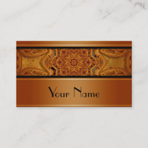 Tarjeta De Visita Kaleidoscope Fractal Mandala XI + tu texto