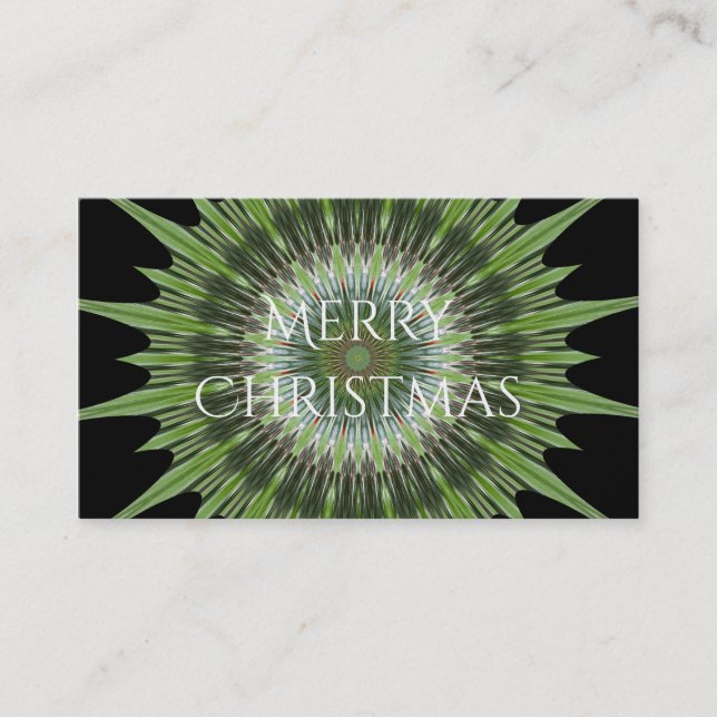 Tarjeta De Visita Kaleidoscope Mandala Art (Anverso)