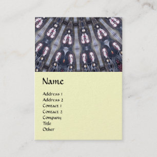 TARJETA DE VISITA KALEIDOSCOPE PSICODELIC/RECUERDOS MÍSTICOS MONOGRA