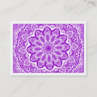 Tarjeta De Visita Kaleidoscópico 020 - Púrpura