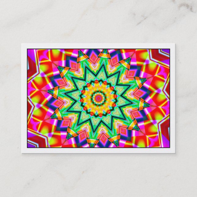 Tarjeta De Visita Kaleidoscópico 10 (Anverso)