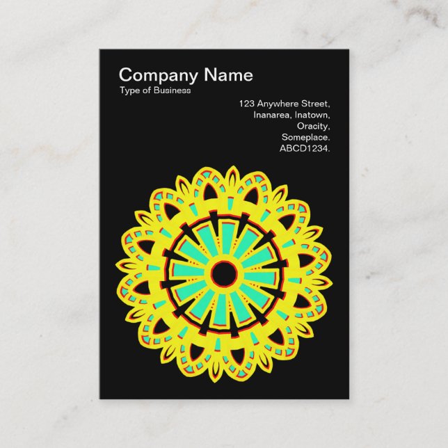 Tarjeta De Visita Kaleidoscópico 110714(10) (Anverso)