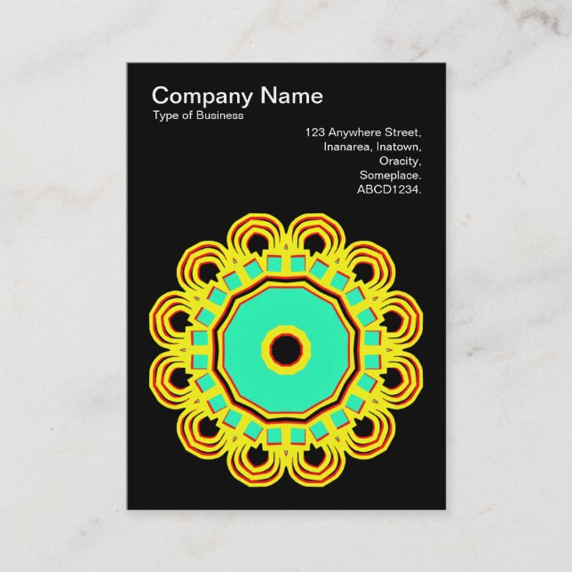 Tarjeta De Visita Kaleidoscópico 110714(11) (Anverso)