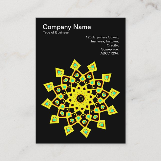 Tarjeta De Visita Kaleidoscópico 110714(13) (Anverso)