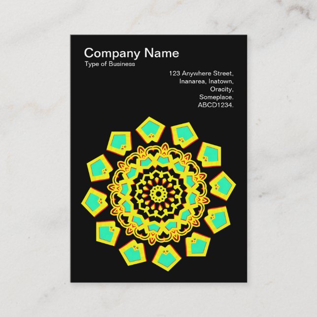 Tarjeta De Visita Kaleidoscópico 110714(14) (Anverso)