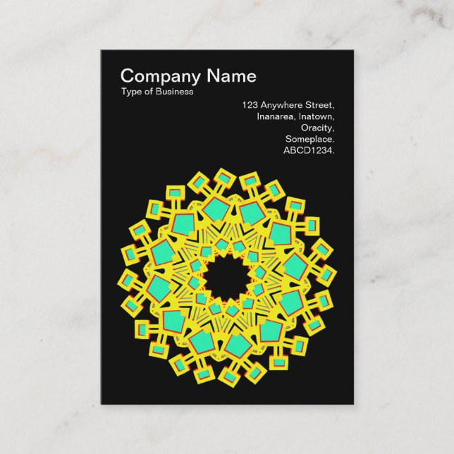 Tarjeta De Visita Kaleidoscópico 110714(6) (Anverso)