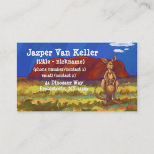 Tarjeta De Visita Kangaroo Stationery