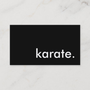 Tarjeta De Visita karate.