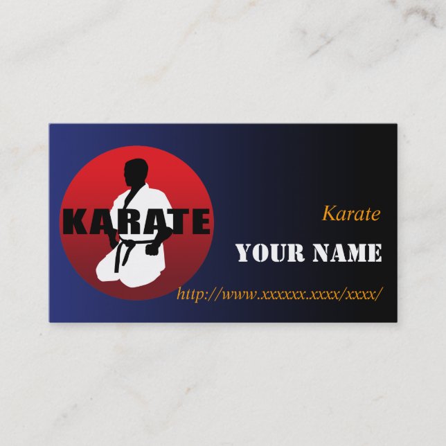 TARJETA DE VISITA KARATE 01 (Anverso)