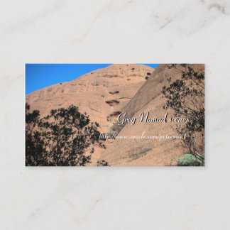Tarjeta De Visita KATA Tjuta, escenas grises del nómada