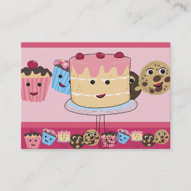 Tarjeta De Visita Kawaii Sweets (Anverso)