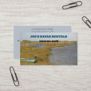 Tarjeta De Visita Kayak Alquiler/ Naturaleza al aire libre Visitas g