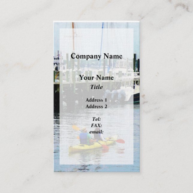 Tarjeta De Visita Kayak Bristol RI (Anverso)