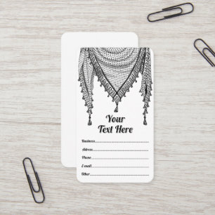 Tarjeta De Visita Keffiyeh palestino Scarf tejido tradicional
