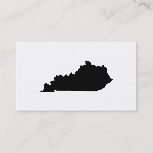 Tarjeta De Visita Kentucky en blanco y negro (Anverso)
