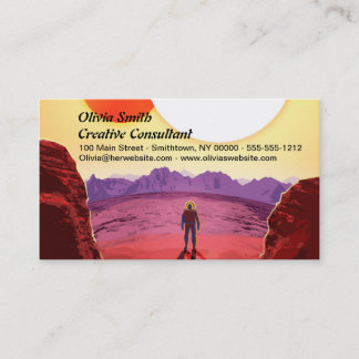 Tarjeta De Visita Kepler Space Travel Destination Planet Adventure