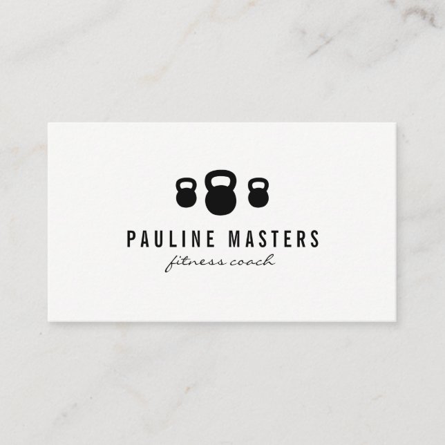 Tarjeta De Visita Kettle Bells Fitness Coach (Anverso)