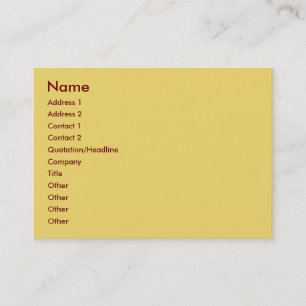 Tarjeta de visita Khaki