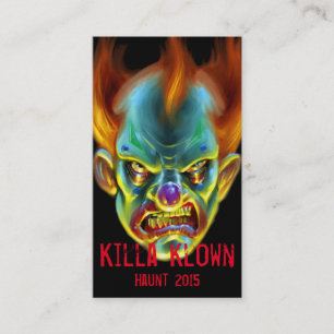 Tarjeta De Visita Killa Klown Business Card