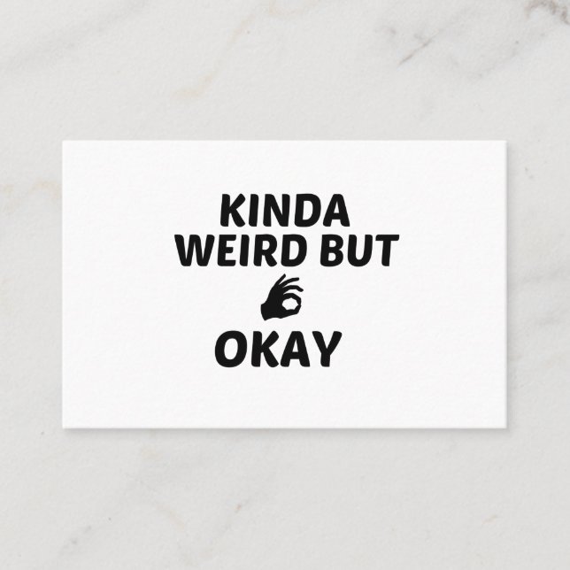 TARJETA DE VISITA KINDA WEIRD PERO BIEN DEDO (Anverso)