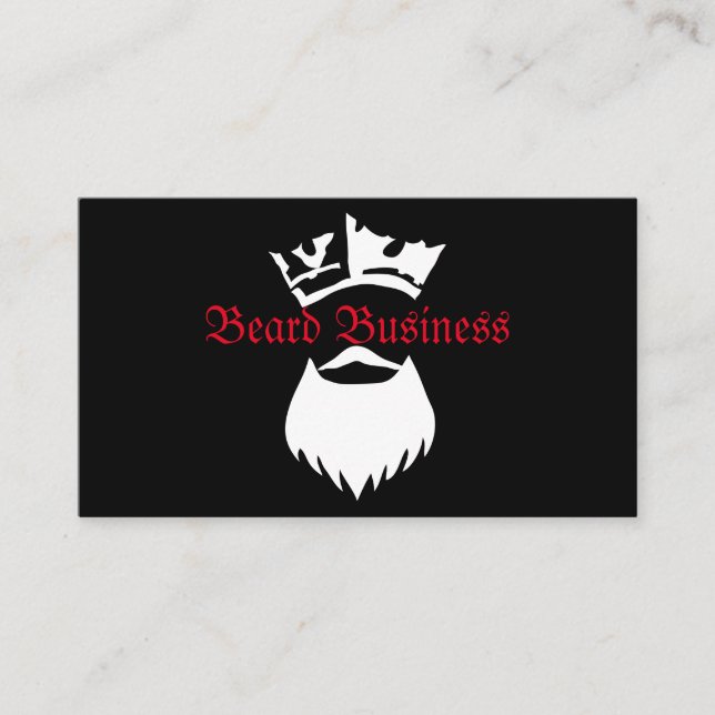 Tarjeta De Visita King Beard Business (Anverso)