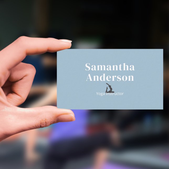 Tarjeta De Visita King Pigeon Pose - Instructor de Yoga (King Pigeon Pose - Yoga Instructor Business Card)