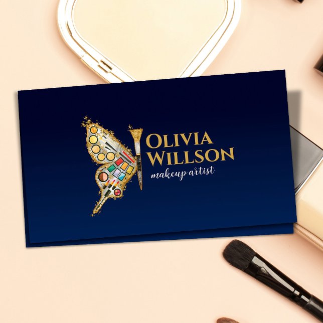 Tarjeta De Visita Kit de maquillaje de mariposa - Perla y oro (Subido por el creador)