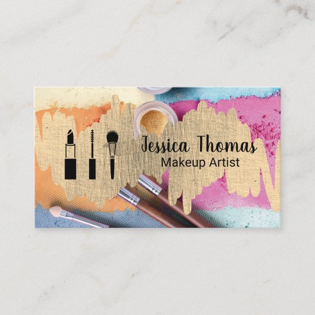 Tarjeta De Visita Kit de maquillaje y polvo (Anverso)