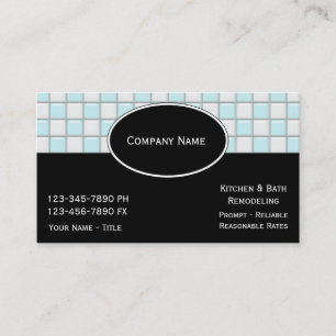 Tarjeta De Visita Kitchan y remodelado del baño
