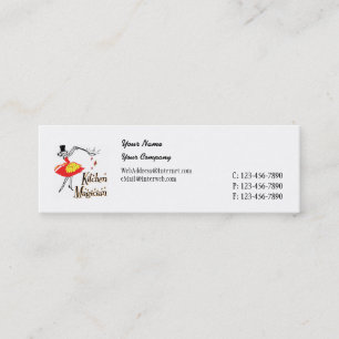 Tarjeta de visita Kitchen Magician Retro